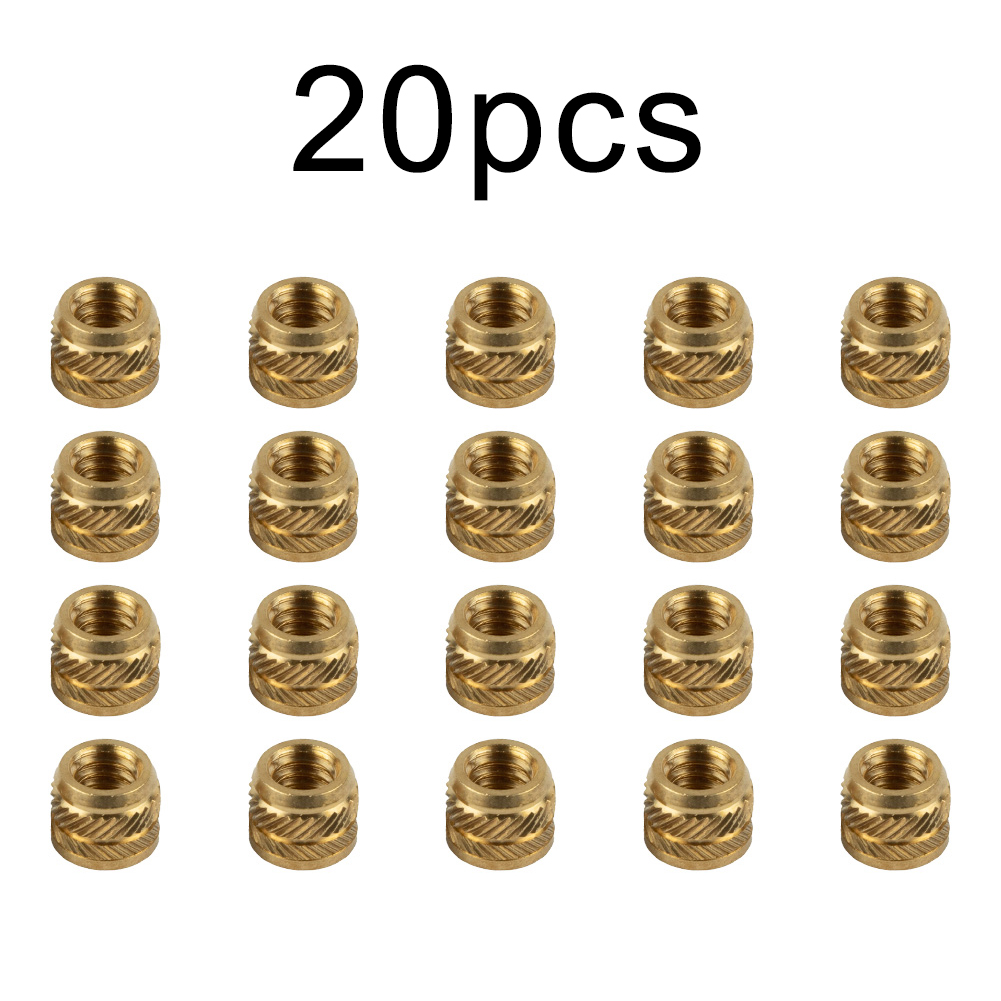 Home Improvement Items - 20pcs Brass Nuts 1/4-20 Thread Heat
