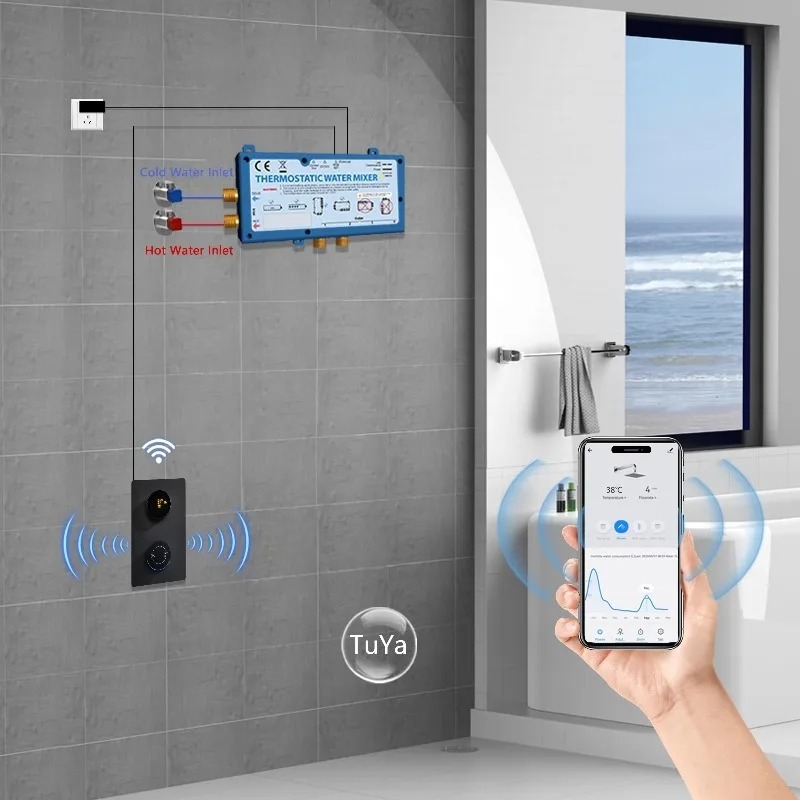 Digital Shower Mixer Thermosta - App Home Improvement ulasan dan harga