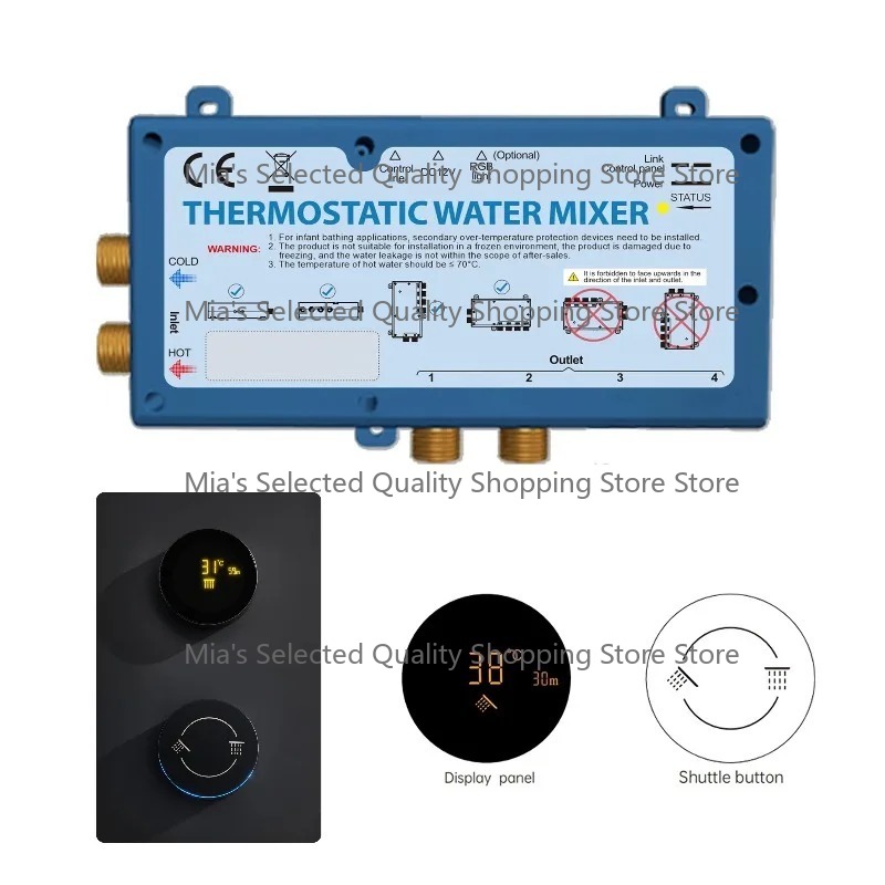 Digital Shower Mixer Thermosta - App Home Improvement ulasan dan harga