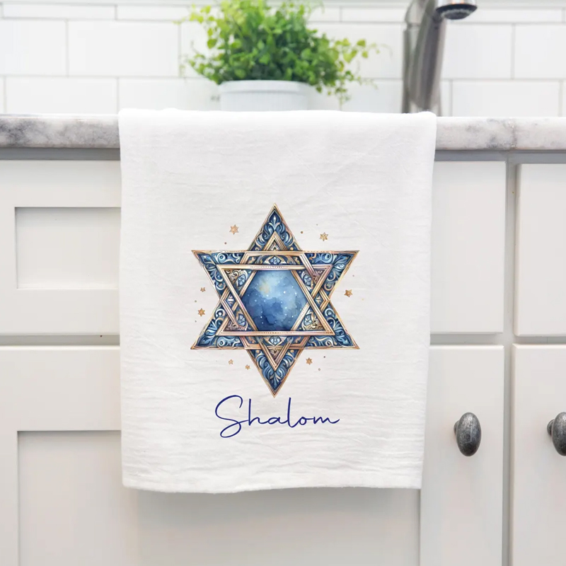 Hanukkah Kitchen Towel: Star o - Home Improvement News ulasan dan harga