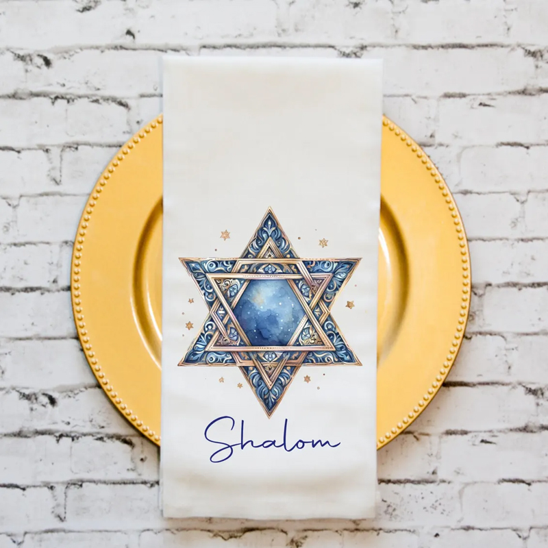 Hanukkah Kitchen Towel: Star o - Home Improvement News ulasan dan harga