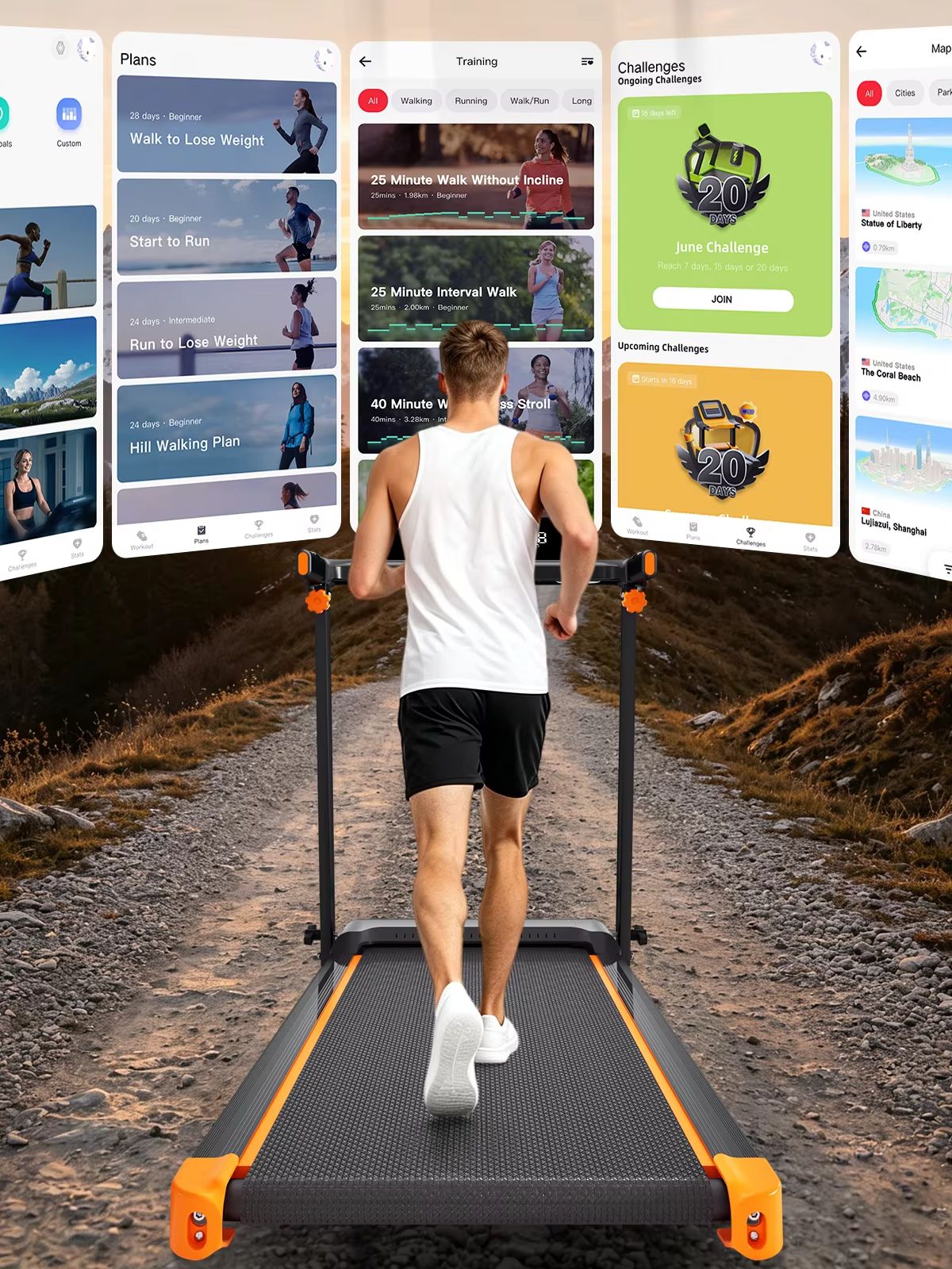 Quiet 3-in-1 Foldable Walking  - App Home Improvement ulasan dan harga