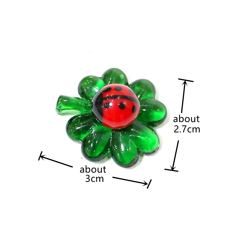 5pcs Green Mini Glass Four-Lea - Home Improvement News ulasan dan harga
