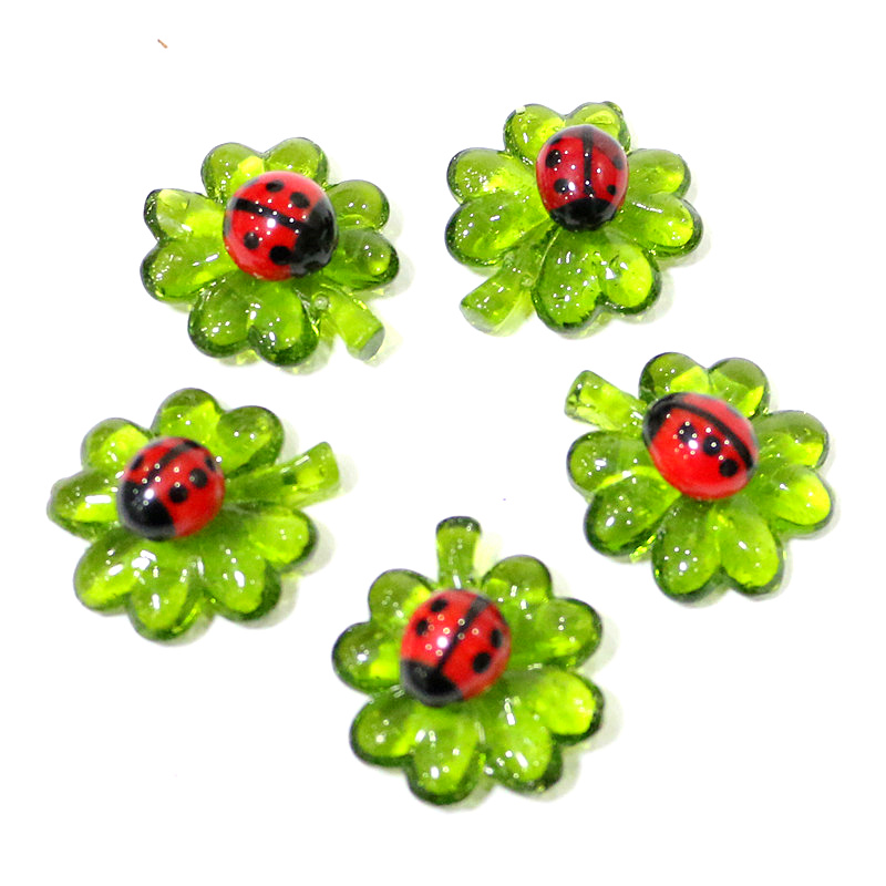 5pcs Green Mini Glass Four-Lea - Home Improvement News ulasan dan harga