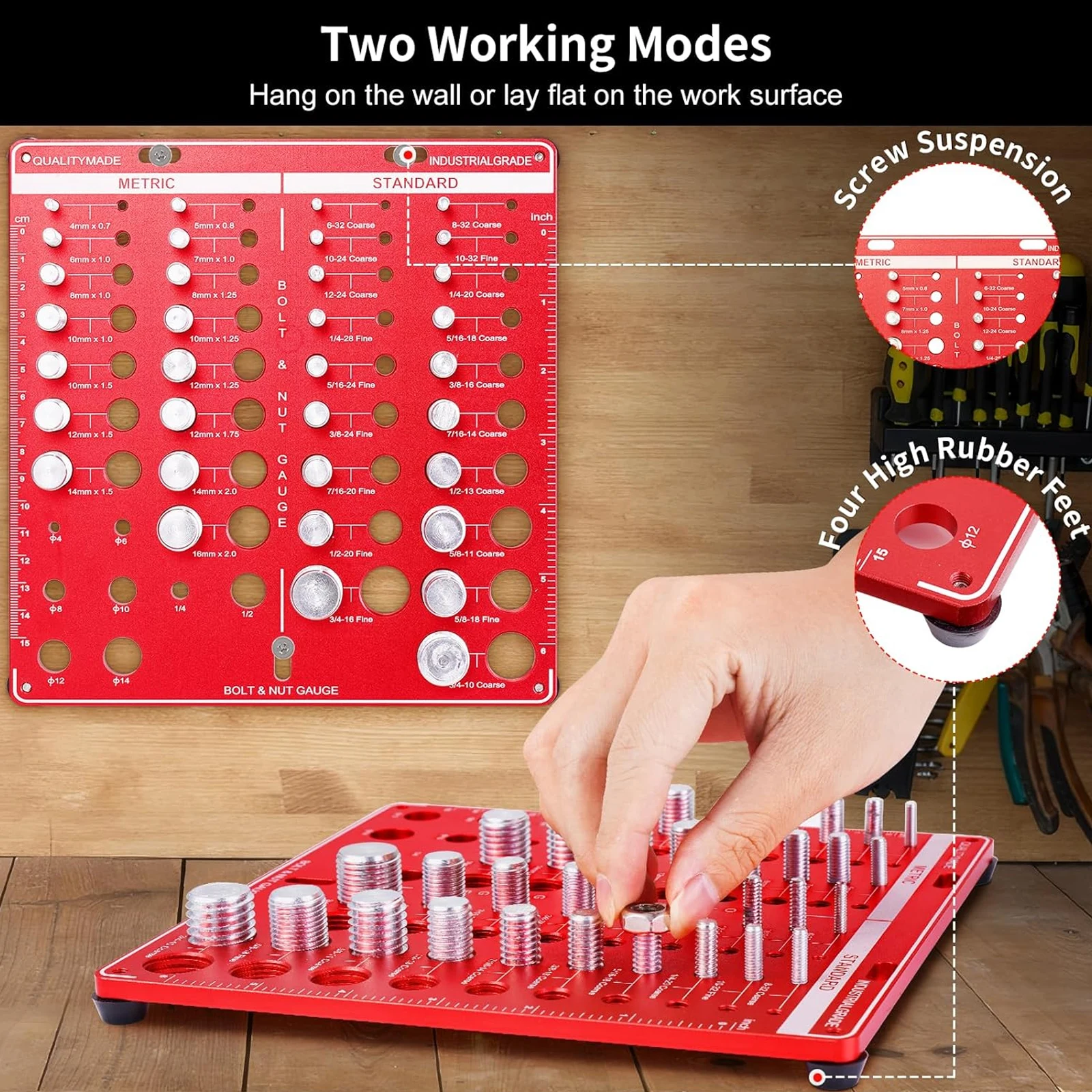 Nut and Bolt Thread Gauge Set  - Home Improvement Items ulasan dan harga