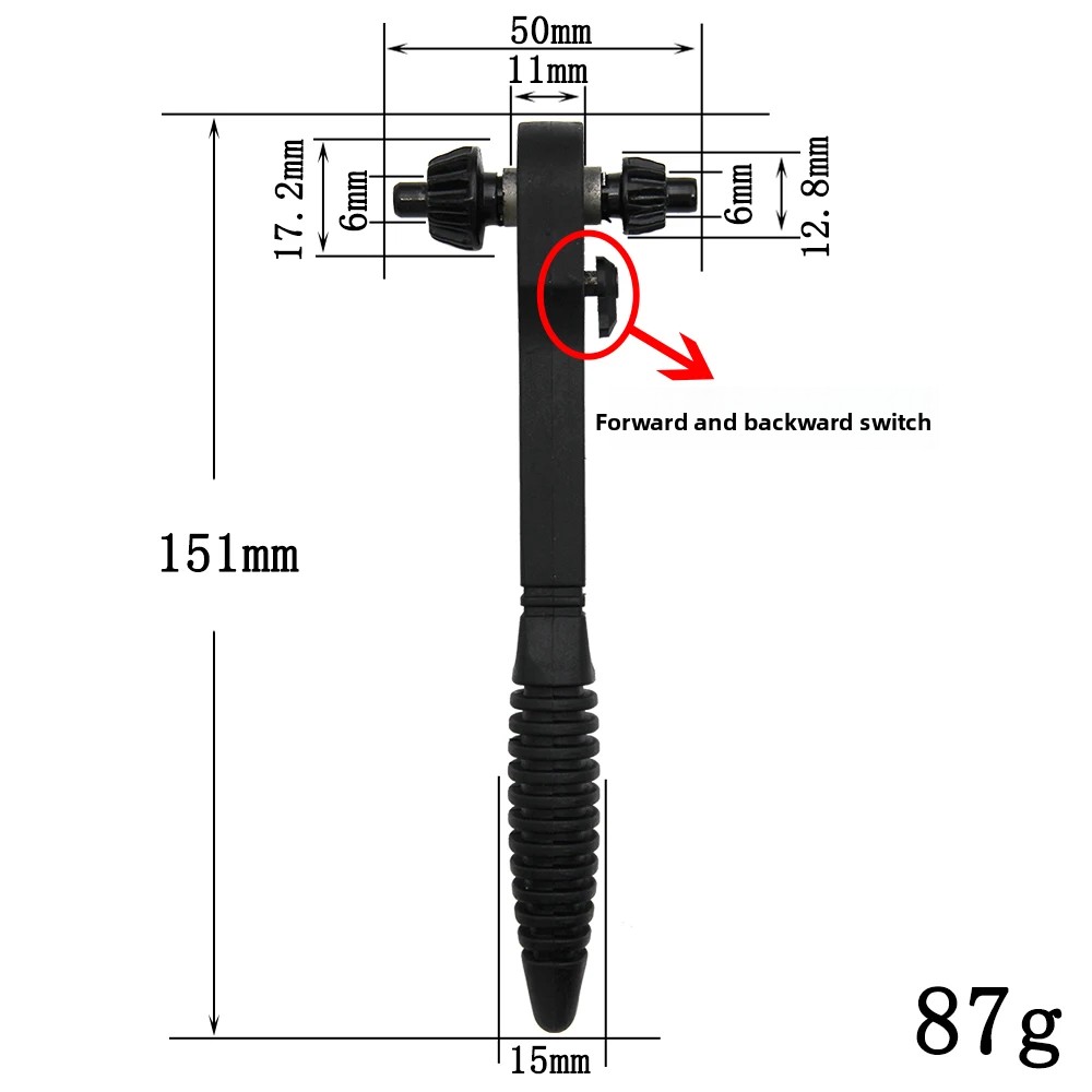 Black Two-in-One Ratchet Drill - Home Improvement Items ulasan dan harga