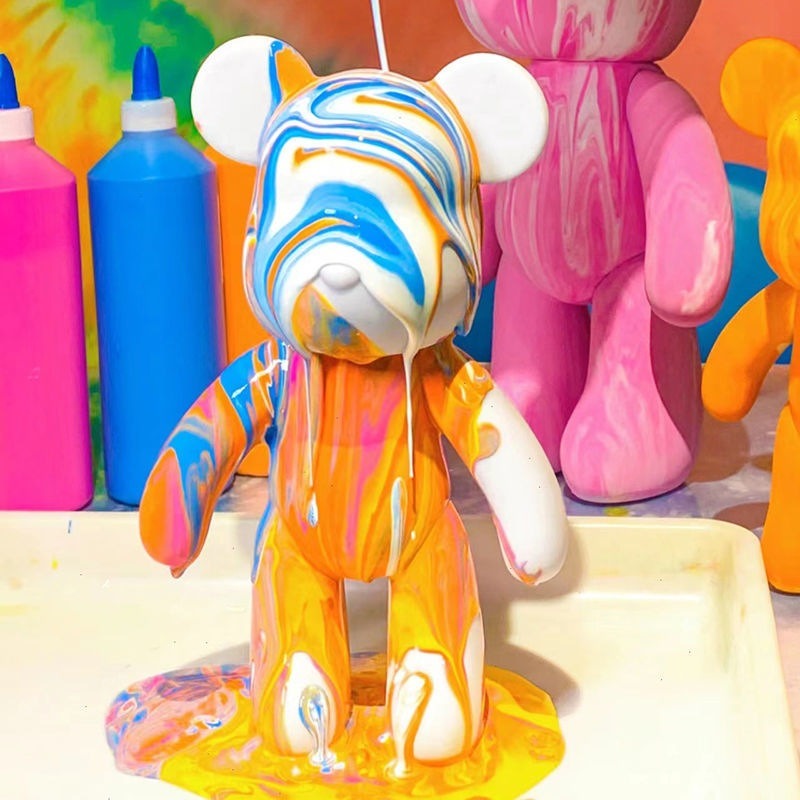23cm DIY Paint Fluid Bear Figu - Home Improvement News ulasan dan harga