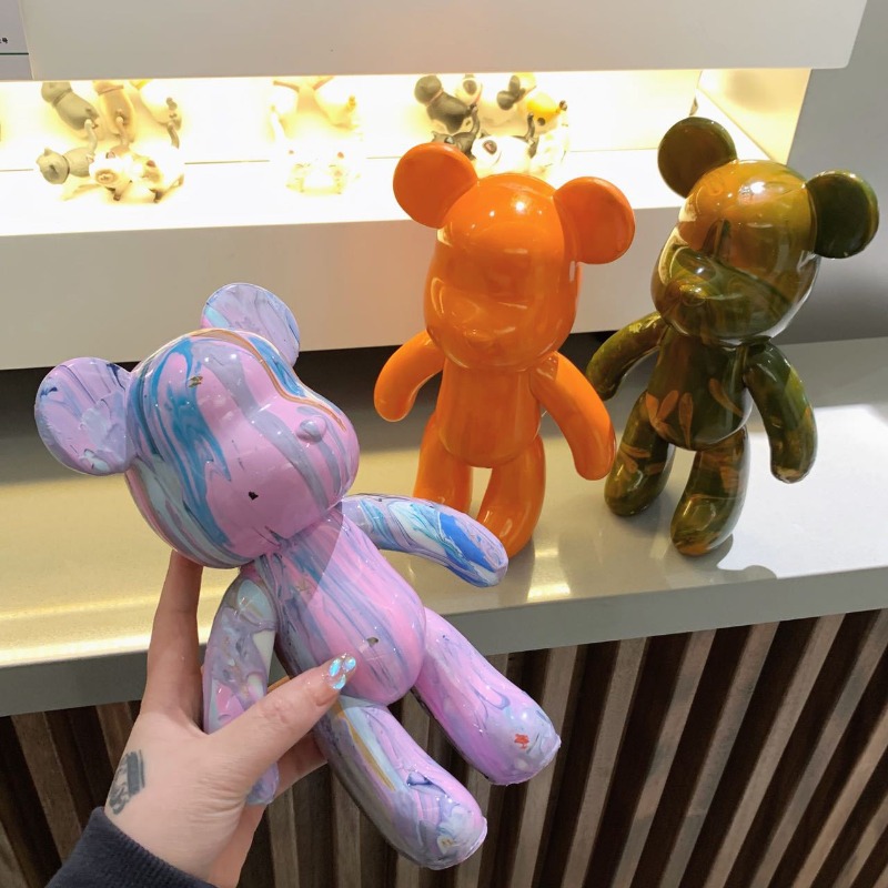 23cm DIY Paint Fluid Bear Figu - Home Improvement News ulasan dan harga